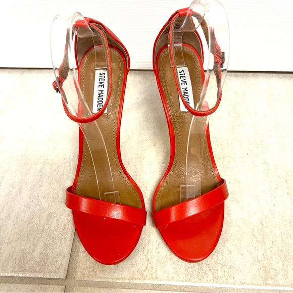 STEVE MADDEN Stecy two-piece ankle trap sandals  heels feminine holidays 9.5M - Picture 4 of 10